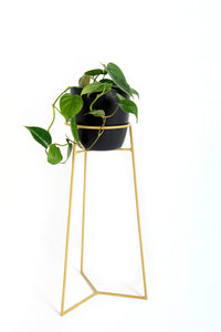 Macetero metálico aluminio 20cms negro